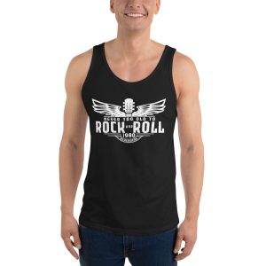 White Artwork Unisex Tank Top